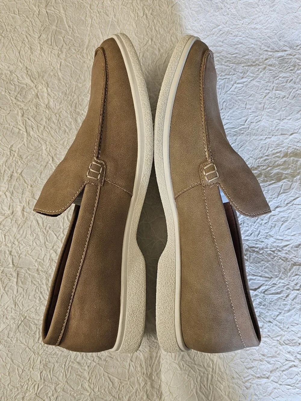 Steve Madden luxxlo mens suede slip on moc toe loafers 10 ortholite new comfort